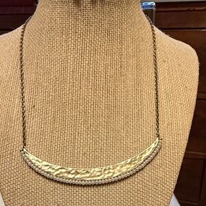 Silpada KR Gold Brass Dotted Pearl Necklace